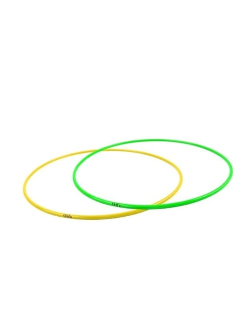 Fitfix® Welded Hula Hoop Exercise Ring for Fitness | Hula Hoop for Boys,Girls, Kids and Adults (Multi Color) (24 inch Diameter, Pack of 2 Pcs)- Includes Carry Bag for Easy Portability