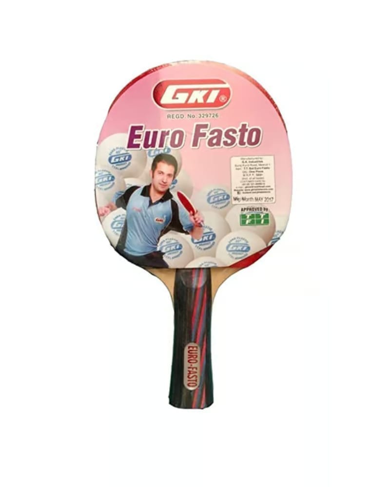 GKI Euro Fasto Table Tennis Racquet (Multicolor)
