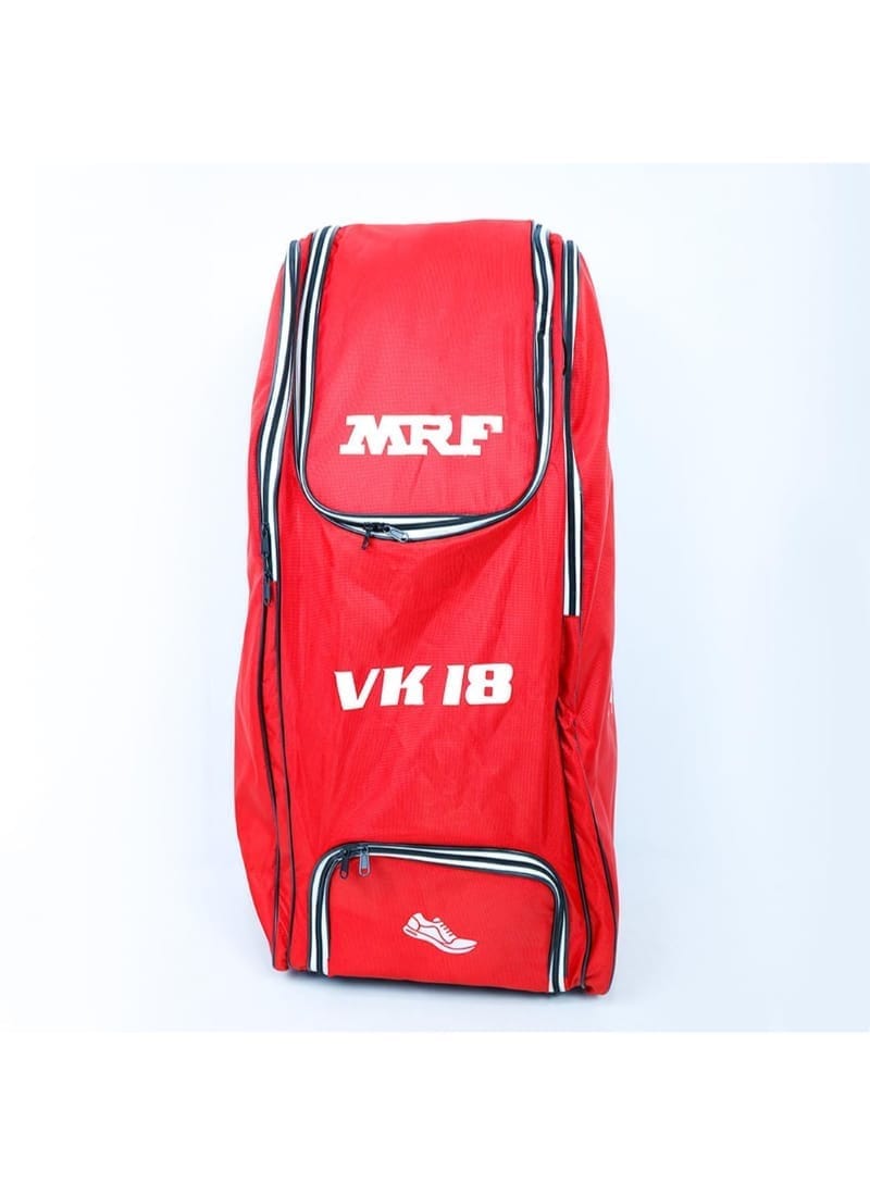 MRF VK-18 Shoulder & Wheelie Cricket Kit Bag, Wheels for Easy Drag, Adjustable Padded Straps.