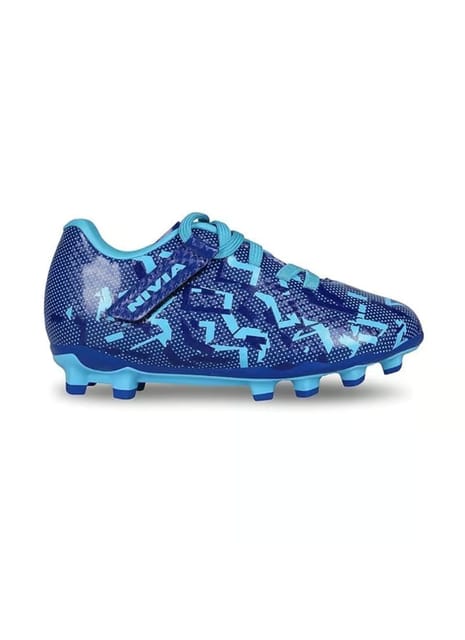Nivia Encounter 10.0 Football Studs Lightweight Shoe for Kids Blue