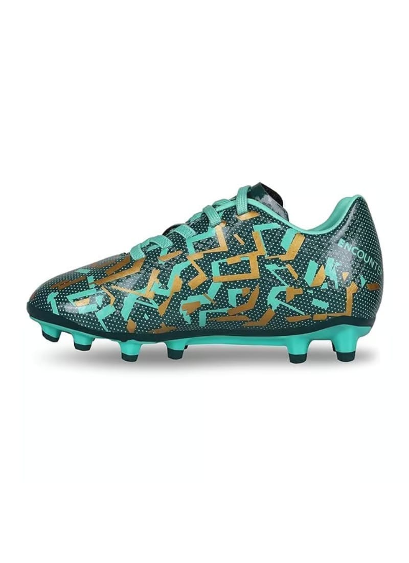 Nivia Encounter 10.0 Football Studs Lightweight Shoe for Kids Hunter Green