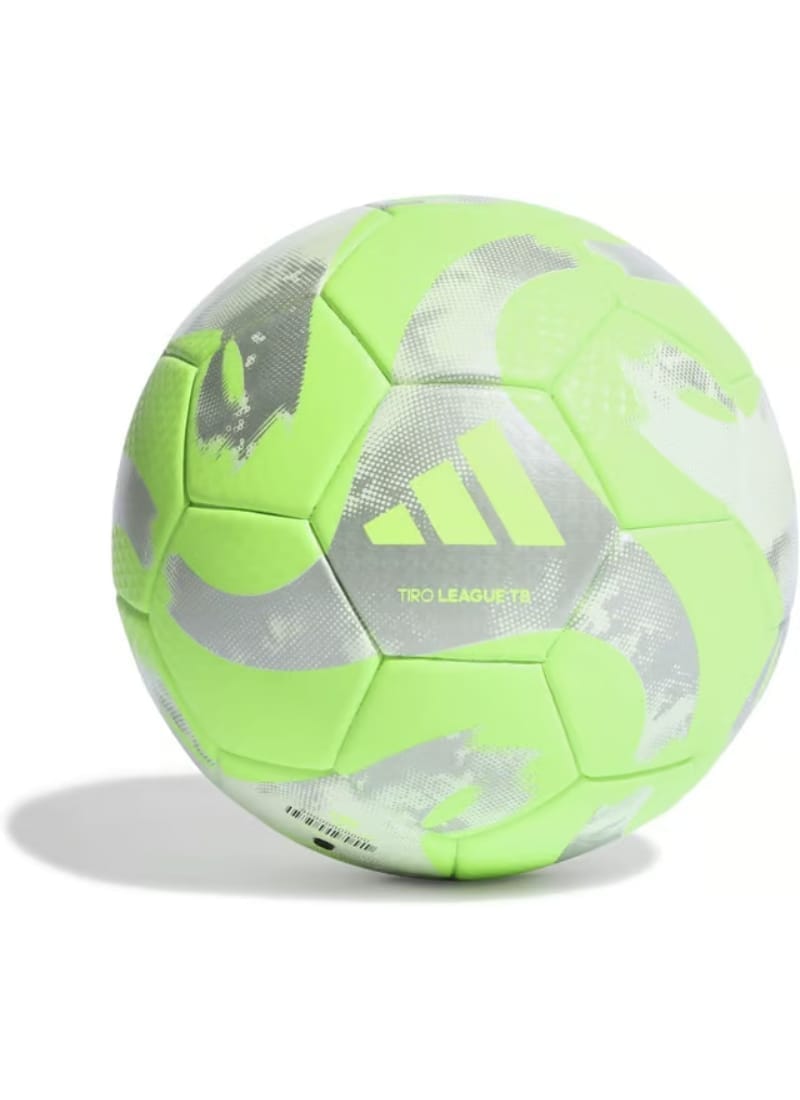 ADIDAS TIRO LEAGUE THERMALLY BONDED FOOTBALL BALL | SIZE 5 | GREEN/SILVER/WHITE
