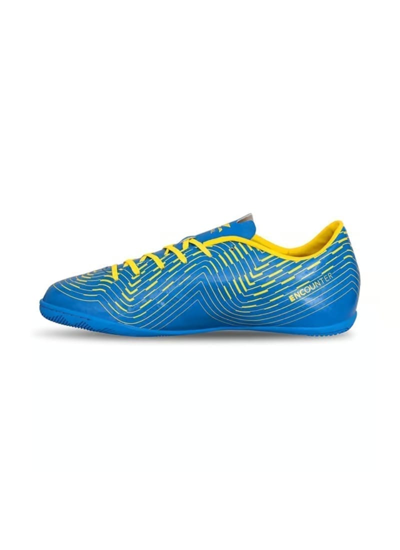 Nivia Encounter 8.0 Futsal Shoe | Aster Blue/Yellow