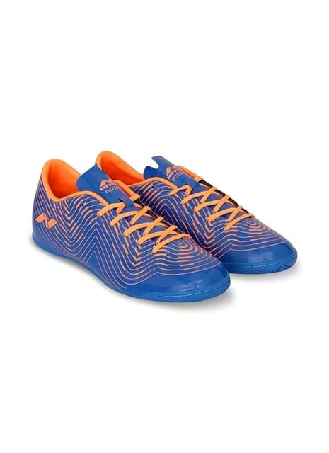 Nivia Encounter 8.0 Futsal Shoe | Aster Blue/Orange