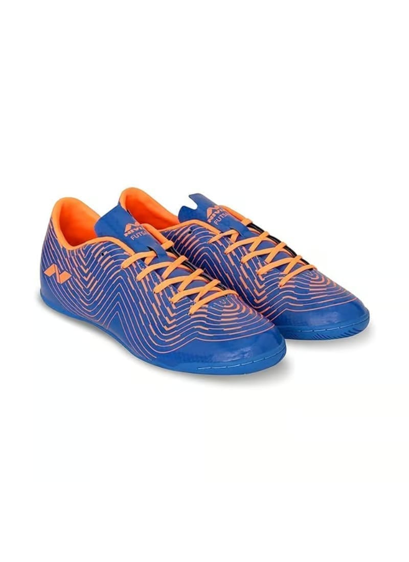 Nivia Encounter 8.0 Futsal Shoe | Aster Blue/Orange