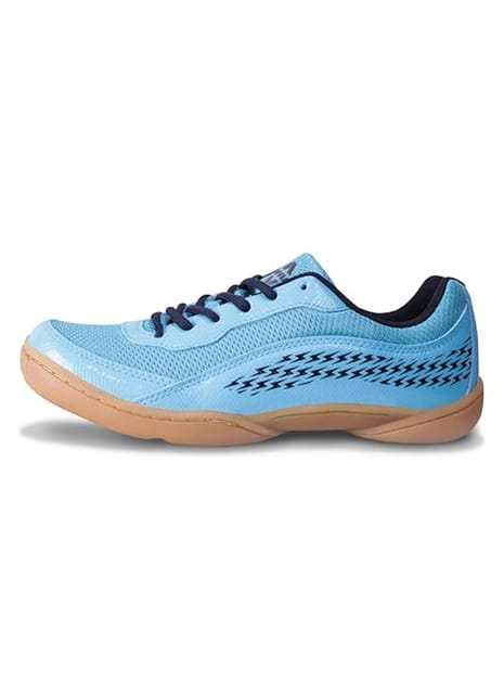 Nivia Flash 2.0 Badminton Shoes for Men | Your Go-to Shoe for Pickleball, Padel, and All Court Sports | Badminton Sports Shoes | (Blue/White/Sky Blue)